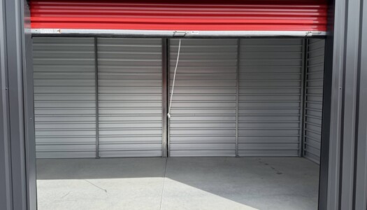 Inside drive-up storage units in Emmett ID