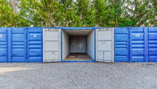 Inside our self storage containers in Romeoville, IL