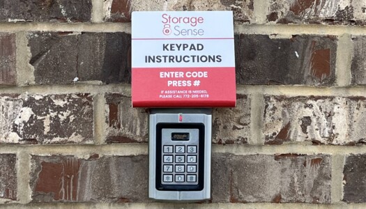 Keypad to enter building