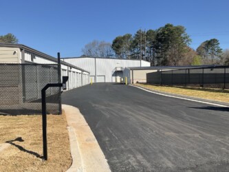 Gated access to drive-up storage units