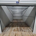 open indoor climate-controlled storage unit