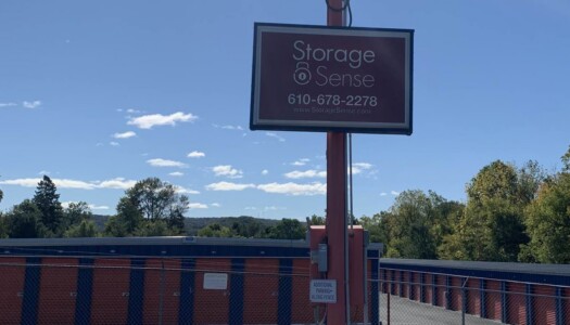 Signage at Storage Sense in Laureldale, PA
