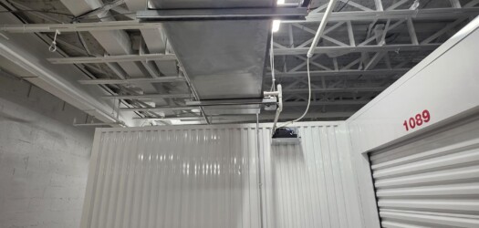 Large dehumidifiers for humidity control in the climate-controlled storage building