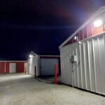 Night Photo of Secure Storage Units in Enon OH