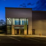 Nighttime Photo of Storage Sense in Charlottesville VA