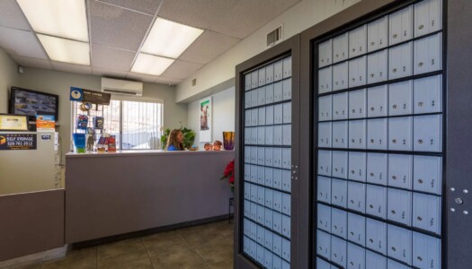Self storage facility office