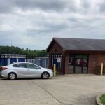 Side view of the office where on-site management is