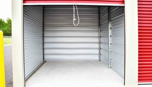 open drive-up storage unit that can be used an an enclosed parking space