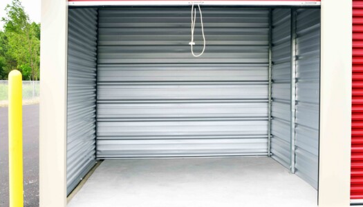 open drive-up storage unit that can be used an an enclosed parking space