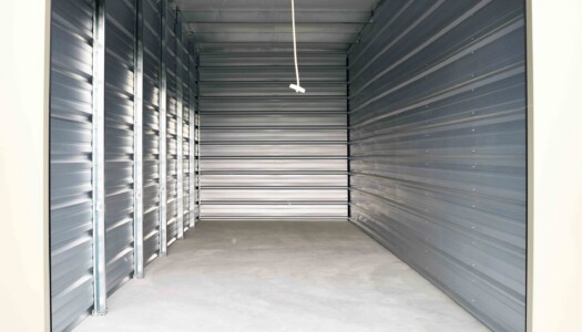 open drive-up storage unit that can be used an an enclosed parking space