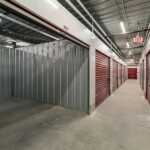 Large storage unit open to show the space inside