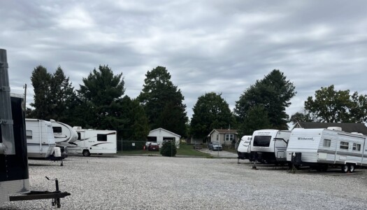 RVs parked