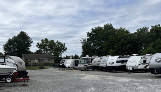 RVs parked