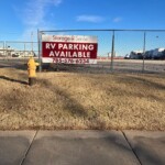 RV Parking sign in Lawrence, KS
