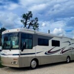 RV in Fenced Storage Facility
