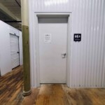 bathroom at self storage facility