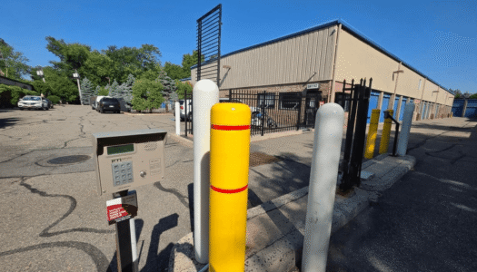 Entrance to storage facility