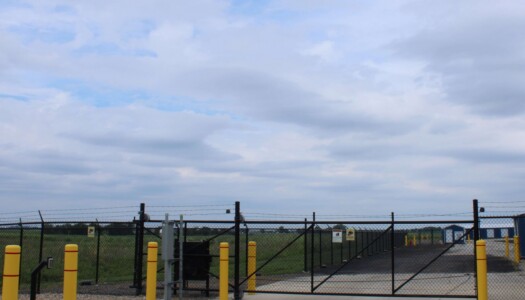 Entrance to storage facility