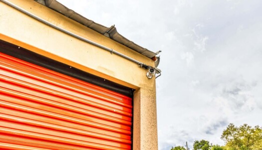 A photo of the security camera