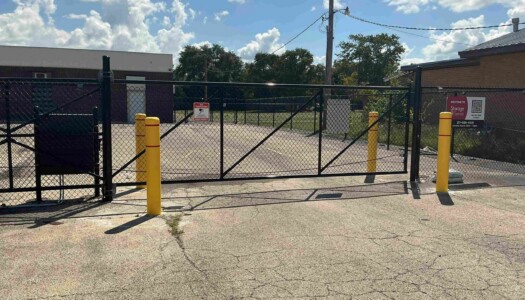 Gate to access storage facility
