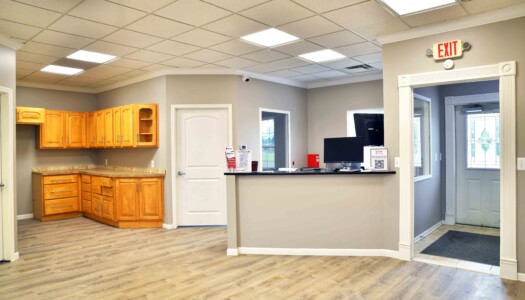 office with an on-site management desk for in-person customer service