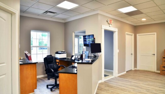 office with an on-site management desk for in-person customer service