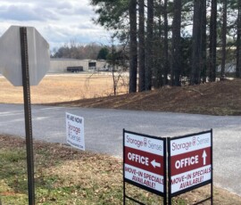 Signage to show customers where facility is
