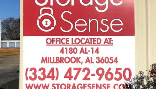 Signage for Storage Sense in Deatsville, AL