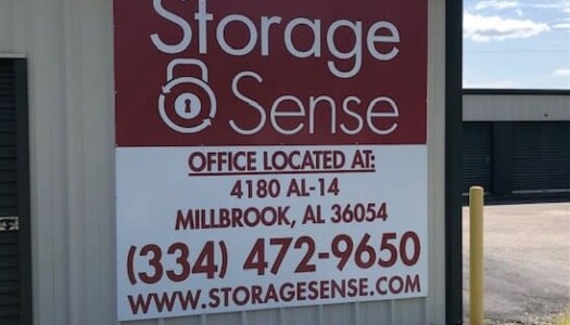 Signage for Storage Sense in Elmore, AL
