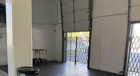 Covered loading area