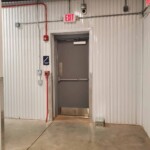Stairs to reach upper level of more climate-controlled storage units