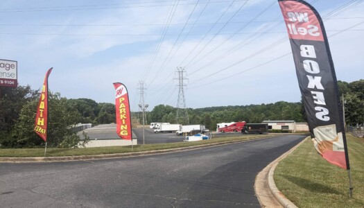 Storage Sense signage in Statesville, NC