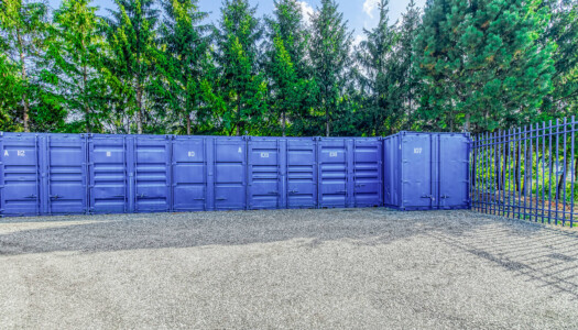 Storage containers at Storage Sense in Romeoville, IL