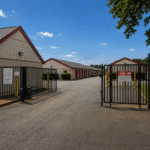Entrance to self storage facility