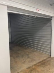 View inside an indoor temperature-controlled self storage unit