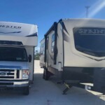Two RVs at our RV Storage Facility in North Fort Myers FL