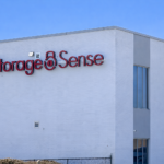 Storage facility with climate-controlled storage units