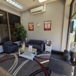 Lounge area with couches and lounge chairs