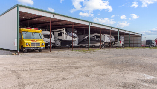 covered RV storage at Storage Sense in Haslet, TX