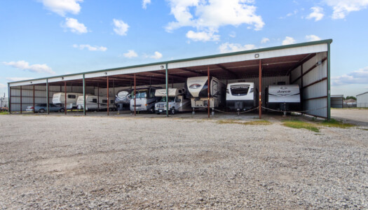 covered RV storage at Storage Sense in Haslet, TX