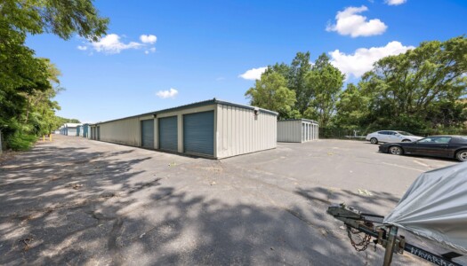 drive-up storage units and vehicle parking at Storage Sense in Waterford Township MI