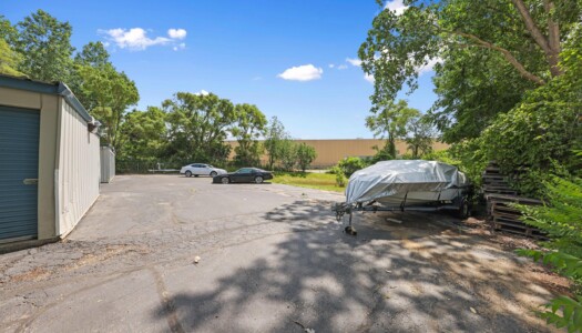 drive-up storage units and vehicle parking at Storage Sense in Waterford Township MI