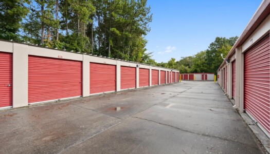 drive-up storage units at Storage Sense on South Mebane Street in Burlington, NC