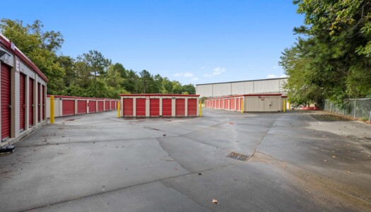 drive-up storage units at Storage Sense on South Mebane Street in Burlington, NC