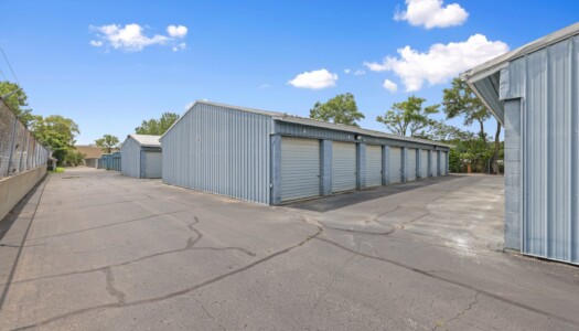drive-up storage units at fenced Storage Sense in Waterford Township MI