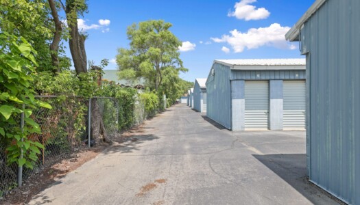 drive-up storage units at fenced Storage Sense in Waterford Township MI