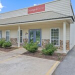 exterior of storage office at Storage Sense at 157 Garrett Way in Milledgeville GA