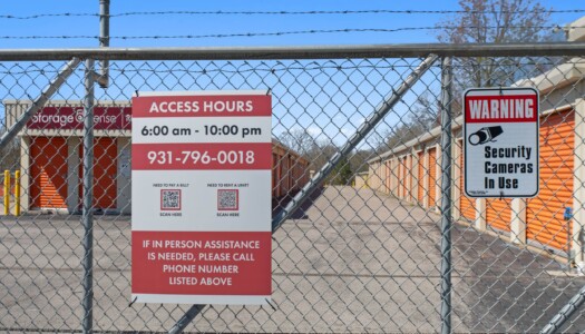 fenced perimeter at Storage Sense at 452 Buffalo Rd in Hohenwald, TN
