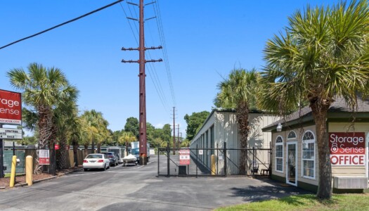 front entrance to Storage Sense in Pawleys Island, SC