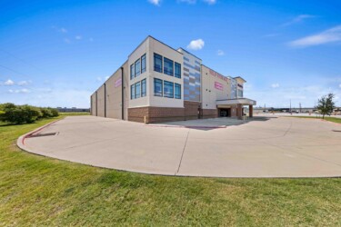 front of Storage Sense facility in Waxahachie, TX